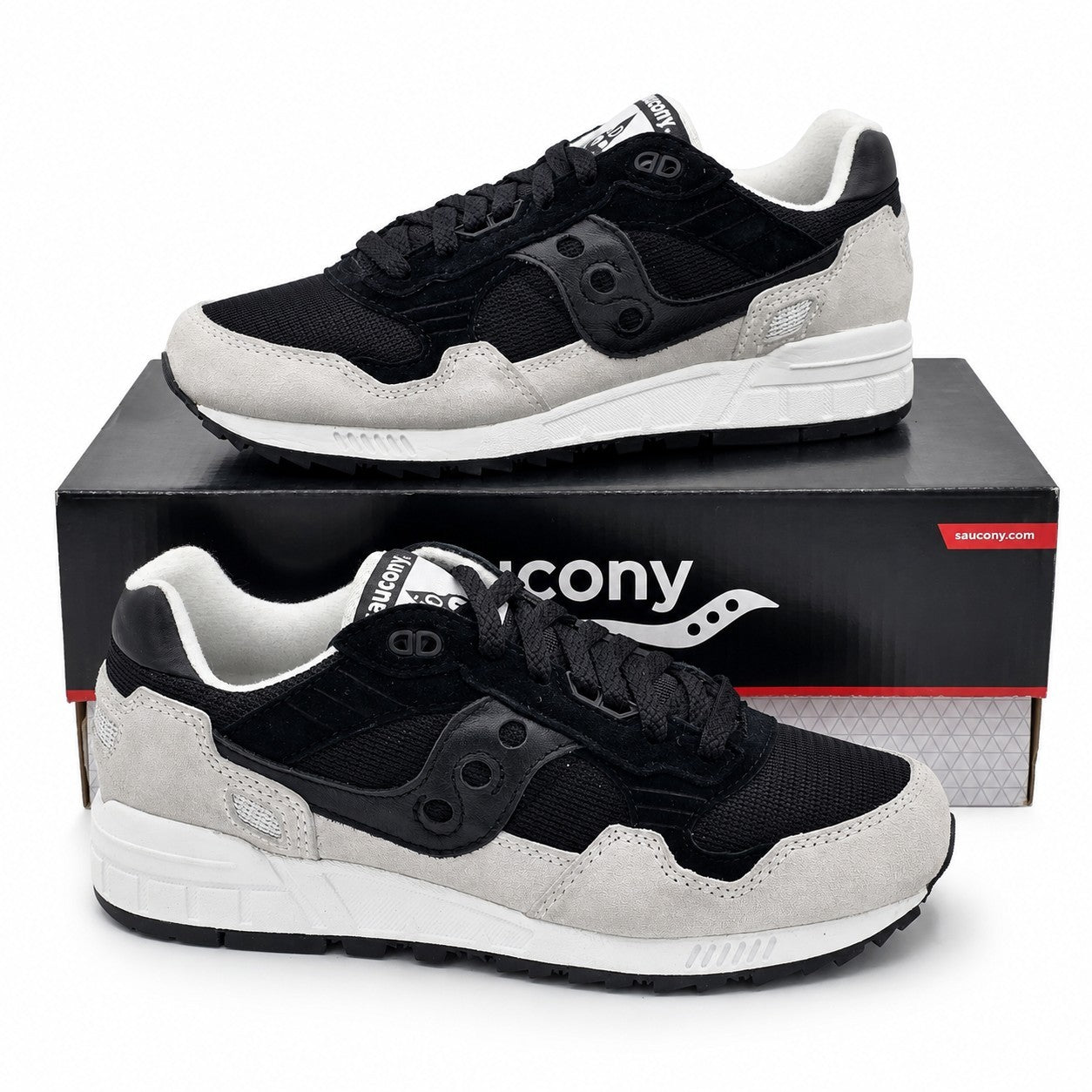 Saucony Shadow 5000 Black Grey Sneakers Men's 7.5 Women's 9 S70665-76 Retro