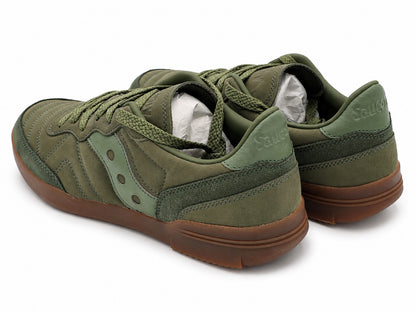 Saucony 586i Nubuck Men's 8 Women's 9.5 Green Gum Sole Retro Casual Sneakers