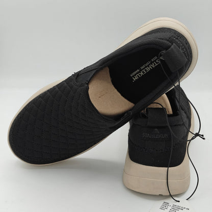 Staheekum Women's Quilted Slip-On Shoes Taupe Comfortable Casual (Black)
