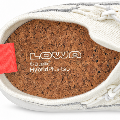 LOWA Kaloya Knit WS Women's 9.5 White Gray Bungee Lace Outdoor & Travel Sneakers