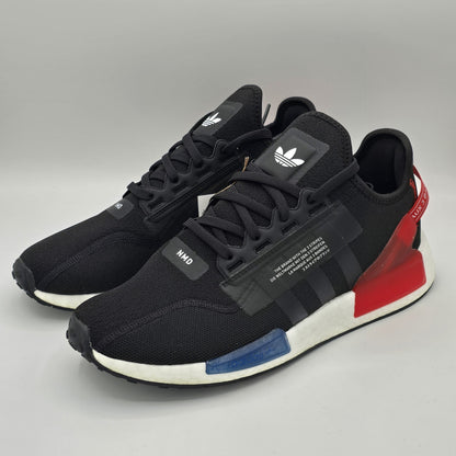 adidas NMD_R1.V2 Black Red Athletic Sneakers Textile Running Shoes Men's 11.5