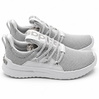 adidas Lite Racer Adapt 5.0 Men's US 8 White Grey Cloudfoam Slip-On Shoes HP6466