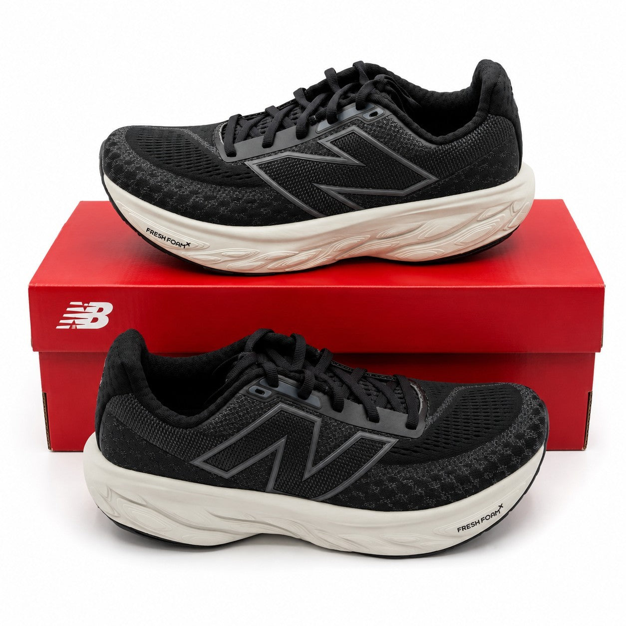 New Balance Fresh Foam X 1080v14 Black Magnet Linen Unisex Men 8 Women 9.5