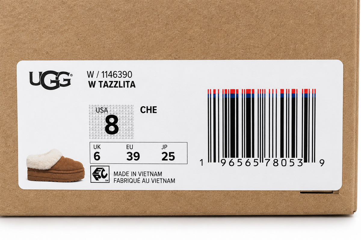 UGG Tazzlita Women's 8 Chestnut Suede Platform Slippers Sheepskin 1146390-CHE