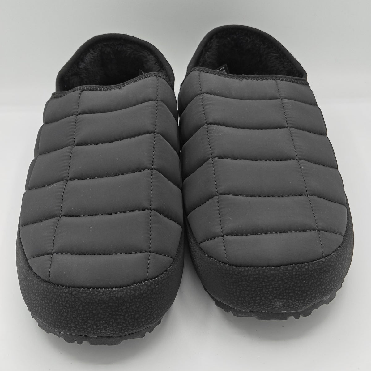 Gerry Black Men's Puff Shoe Fleece Lining Collapsible Heel Rubber Outsole