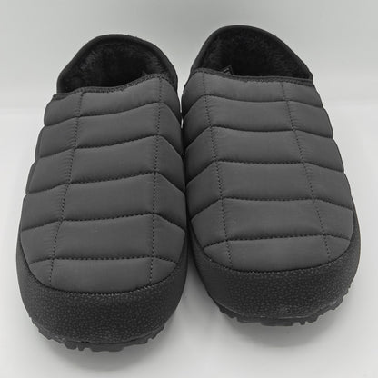 Gerry Black Men's Puff Shoe Fleece Lining Collapsible Heel Rubber Outsole