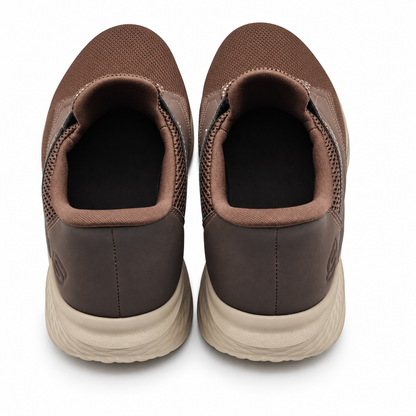 Skechers Swift Fit Mens Brown Hands Free Memory Foam Walking Sneakers Pick Size