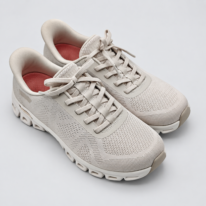 Skechers Swift Fit Womens Tan Hands Free Glide-Step Walking Sneakers Pick Size