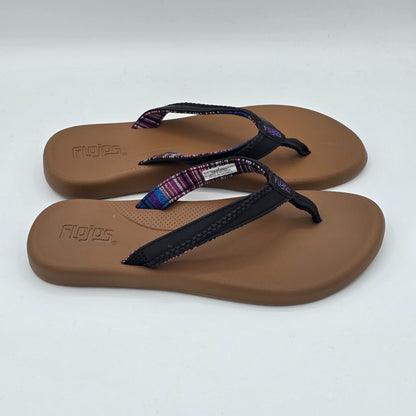 Flojos Flip Flops Women's Memory Foam Arch Support Sandals Brown Black Pick Size