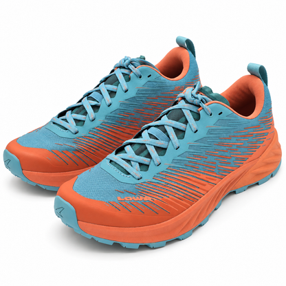 LOWA Amplux WS Women's 9 Blue Orange Trail Running Shoes New No Box