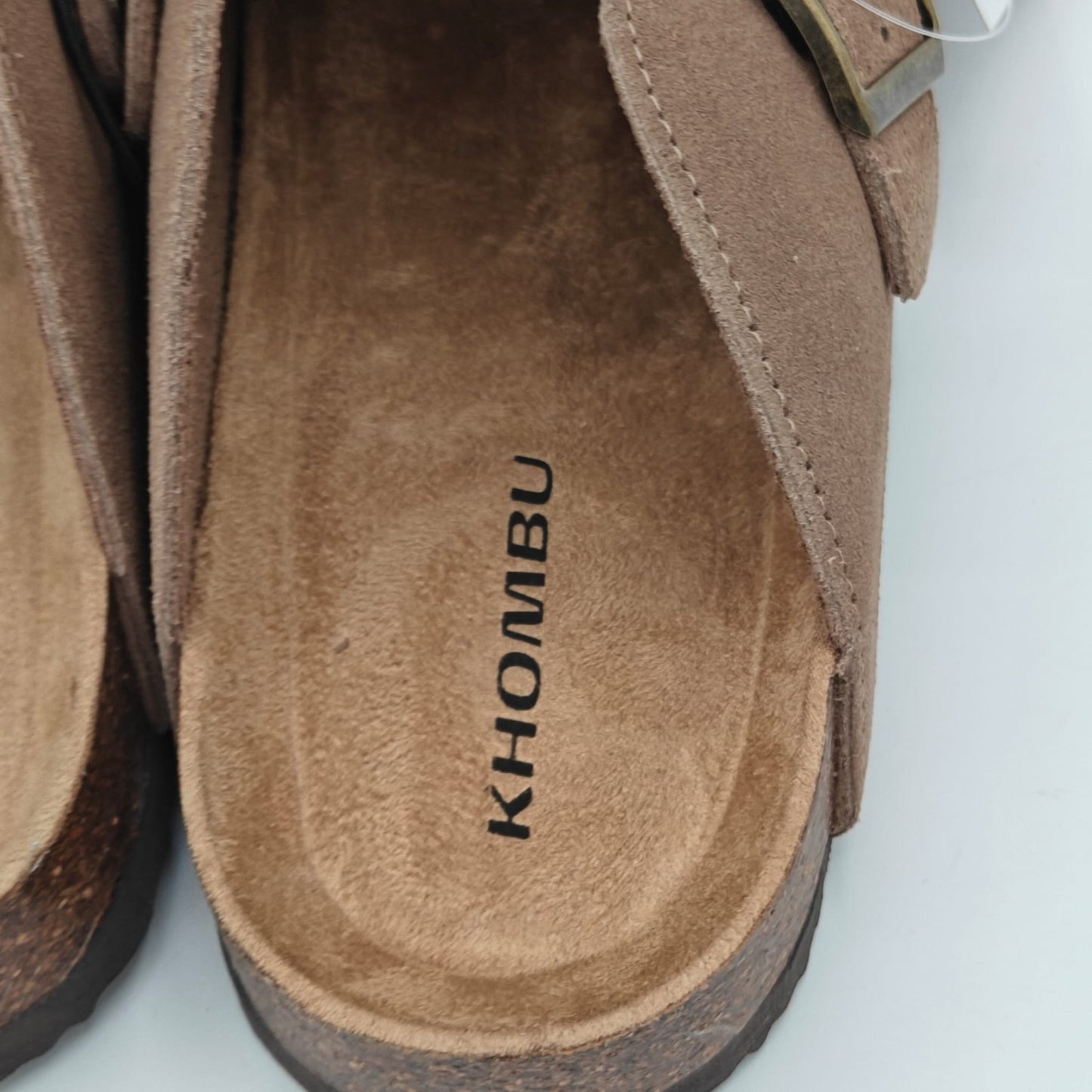 Khombu Damian Mule Slippers Men's Suede Clog Comfort Taup Boston Style Pick Size