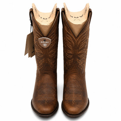 Ariat(R) Maverick Western Boots Loco Brown 10061155 ATS Almond Toe Men's 10.5D