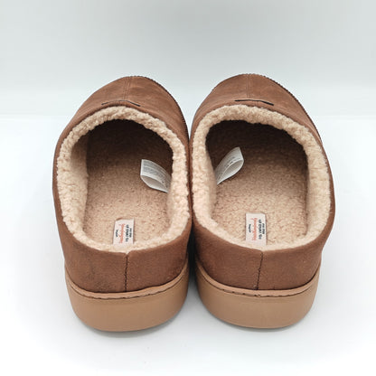 Weatherproof Vintage Men Slipper Memory Foam Brown