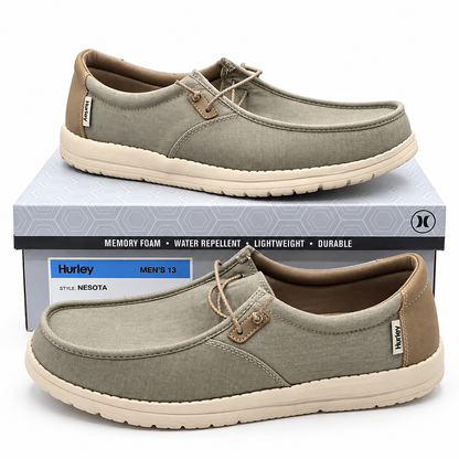 Hurley Nesota Mens Tan Memory Foam Lightweight Casual Comfort Shoes Pick Size