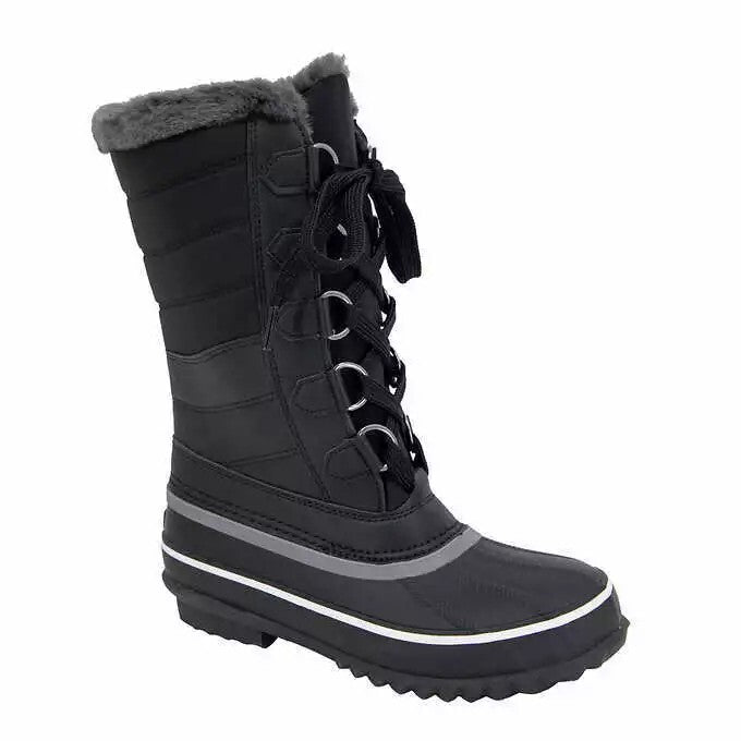 JBU Sabine Ladies' Water Resistant Winter Boot, Black, New in Box