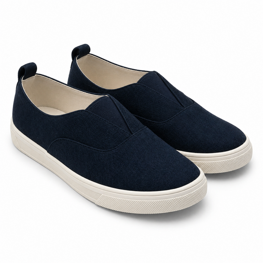 Kensie Salia Slip-On Shoes Women's Casual Comfort Knit Navy Beige Pick Size