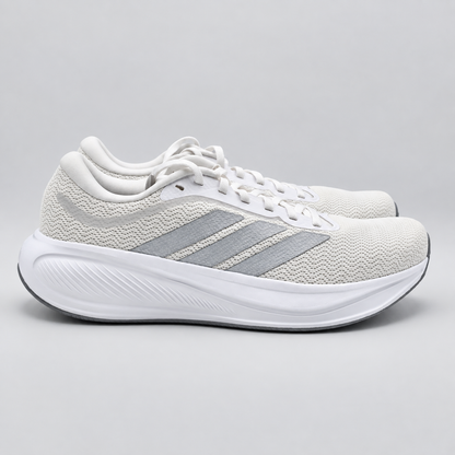 adidas Response Runner 2 Womens 8.5 White Silver Cloudfoam Running Shoes KJ1738