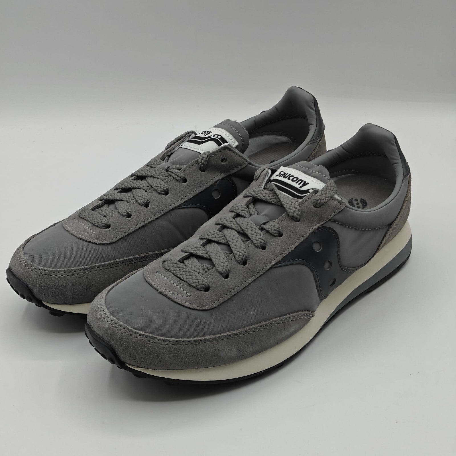 Saucony Retro Trainer 80 S70884-13 Running Shoes Gray White Men's 7 Women's 8.5