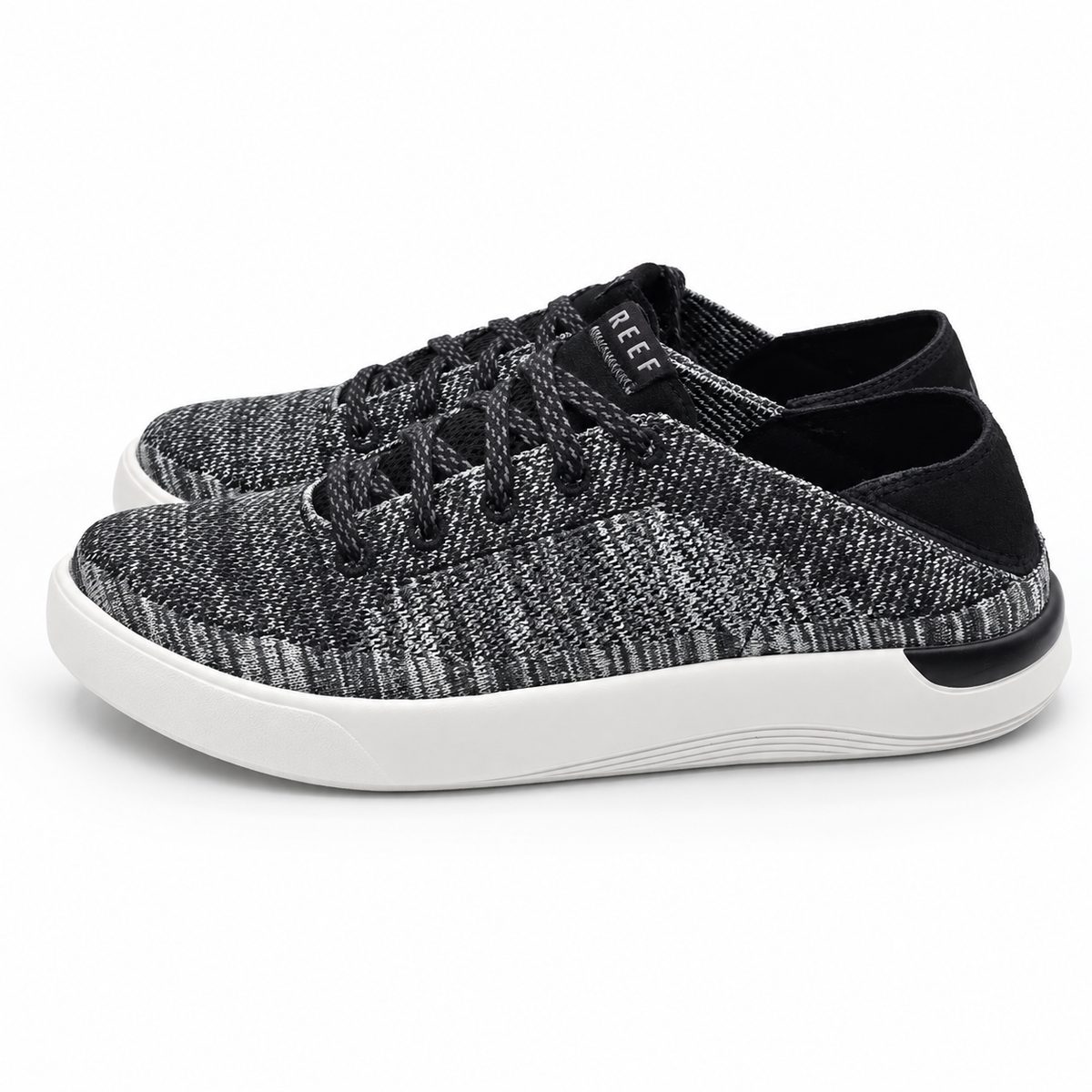REEF Swellsole Neptune Mens Size 9 Charcoal Gray Knit Memory Foam Shoes CJ6016
