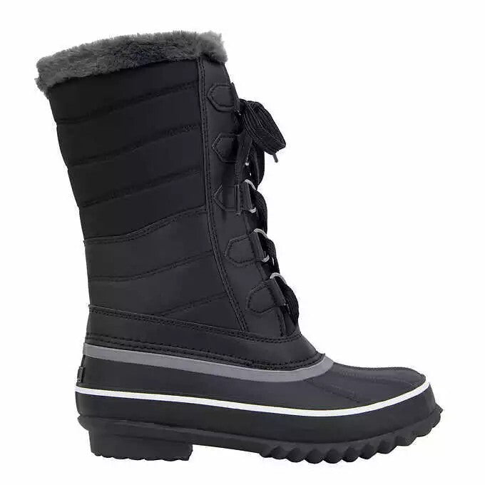 JBU Sabine Ladies' Water Resistant Winter Boot, Black, New in Box