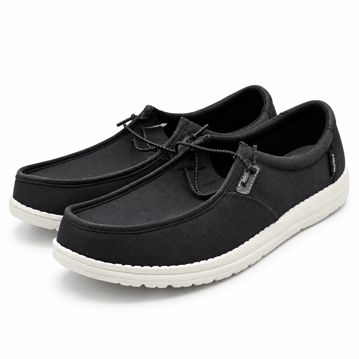 Hurley Nesota Mens Black Memory Foam Lightweight Casual Comfort Shoes Pick Size