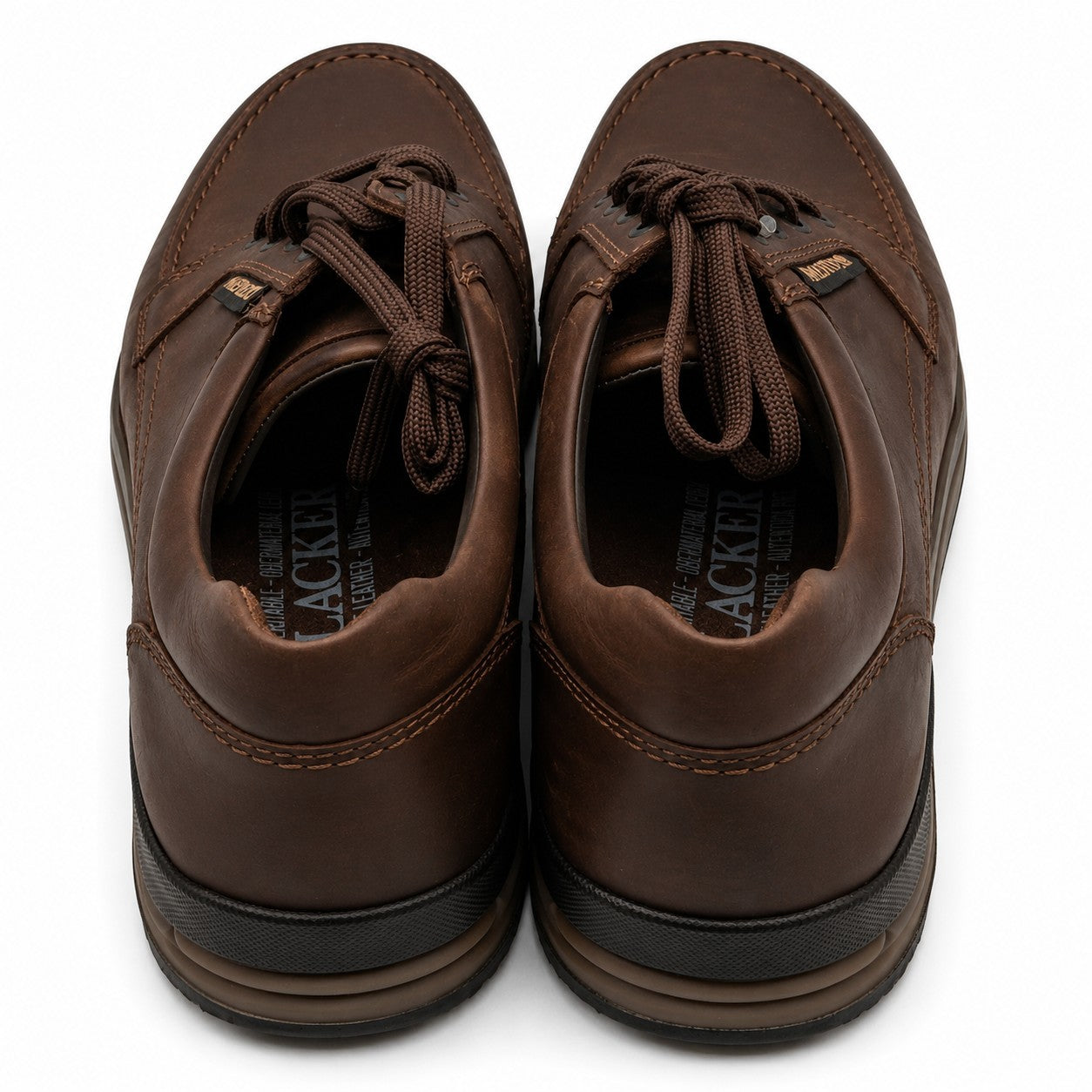 Mephisto Charles Dark Brown Grizzly Leather Derby Shoes Men's US 10 EU 44