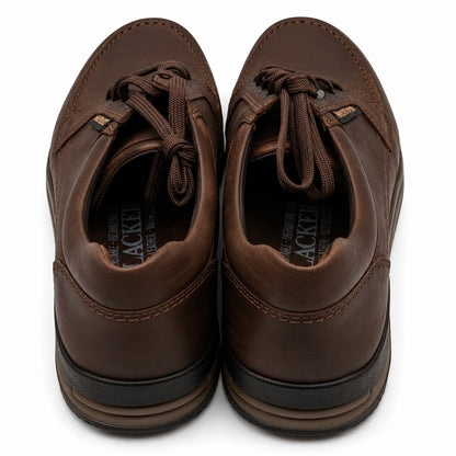 Mephisto Charles Dark Brown Grizzly Leather Derby Shoes Men's US 10 EU 44