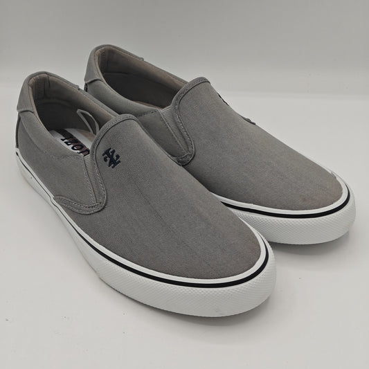 IZOD Men's Sunapee Canvas Slip On Sneakers Lightweight Memory Foam Shoes