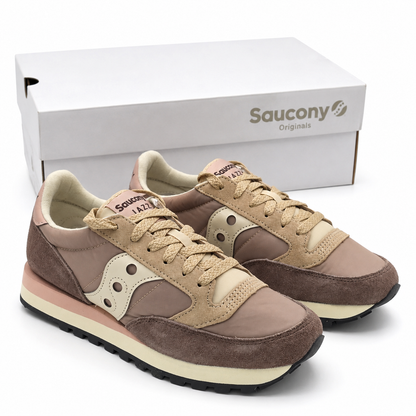 Saucony Jazz Original Women's 8.5 Tan Pink Retro Sneakers New With Box