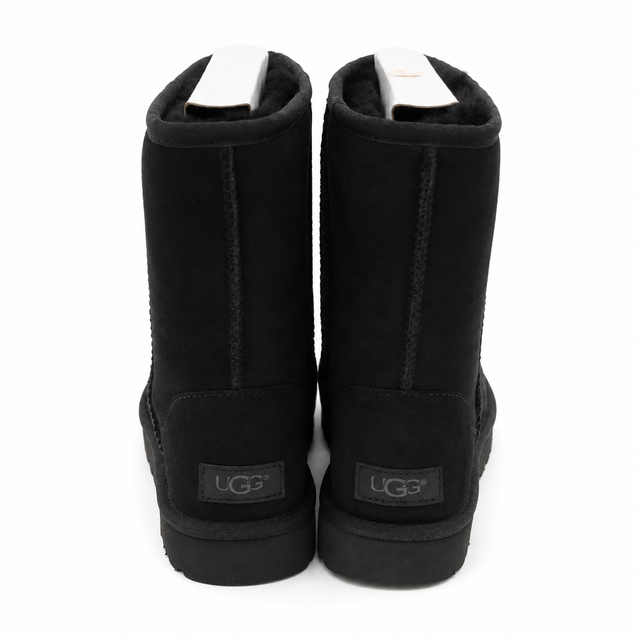 UGG Classic Short II Women's 7 EU 38 Black Sheepskin Winter Boots 1016223-BLK