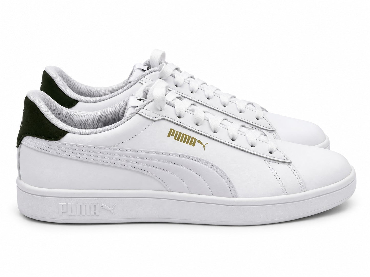 PUMA Ace Court Shoe Men's 11 White Green Low Gravity Casual Athletic Sneakers