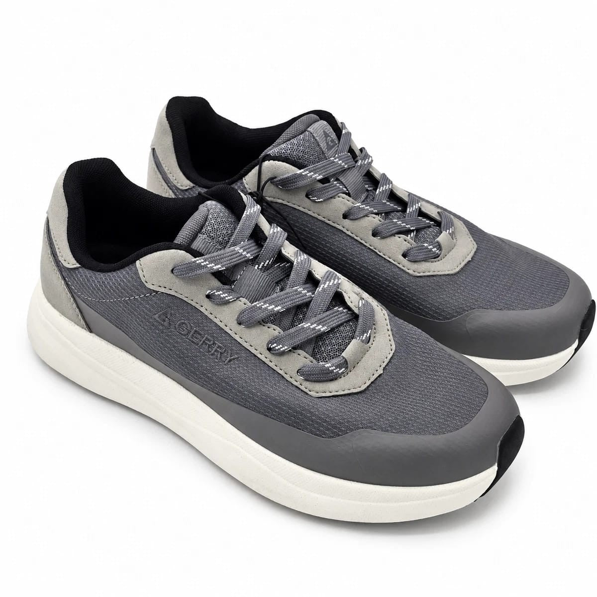 Gerry Creston Mens Sneakers Gray Mesh Lace Up Lightweight Casual Pick Size