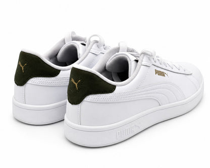 PUMA Ace Court Shoe Men's 11 White Green Low Gravity Casual Athletic Sneakers