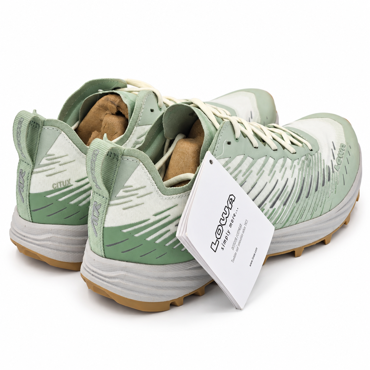 LOWA Citux WS Women's 9 Milky Green White Trail Running Shoes Lightweight Runner