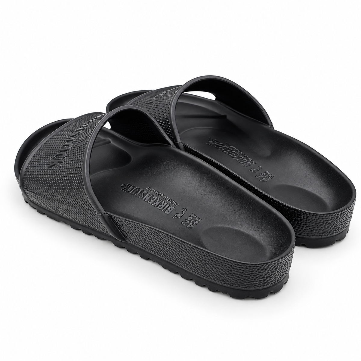 Birkenstock Barbados EVA Slides Men US 9 Women 11 EU 42 Black Sandals 1015398
