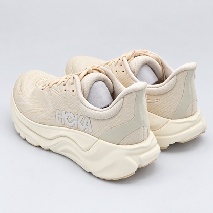 HOKA Arahi 8 Women's 10 B Birch Alabaster H-Frame Stability Road Running Shoes