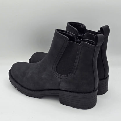 Buffalo David Bitton Anna Boots Women's Black Pull On Memory Foam Comfort - 8