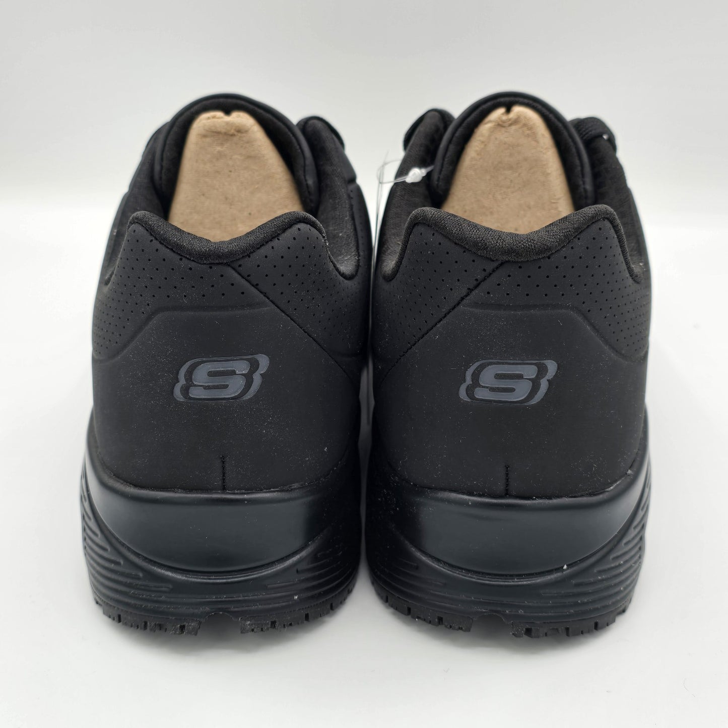 Skechers Work Relaxed Fit Uno SR Sutal Men's Black Slip-Resistant Shoes 9.5/10