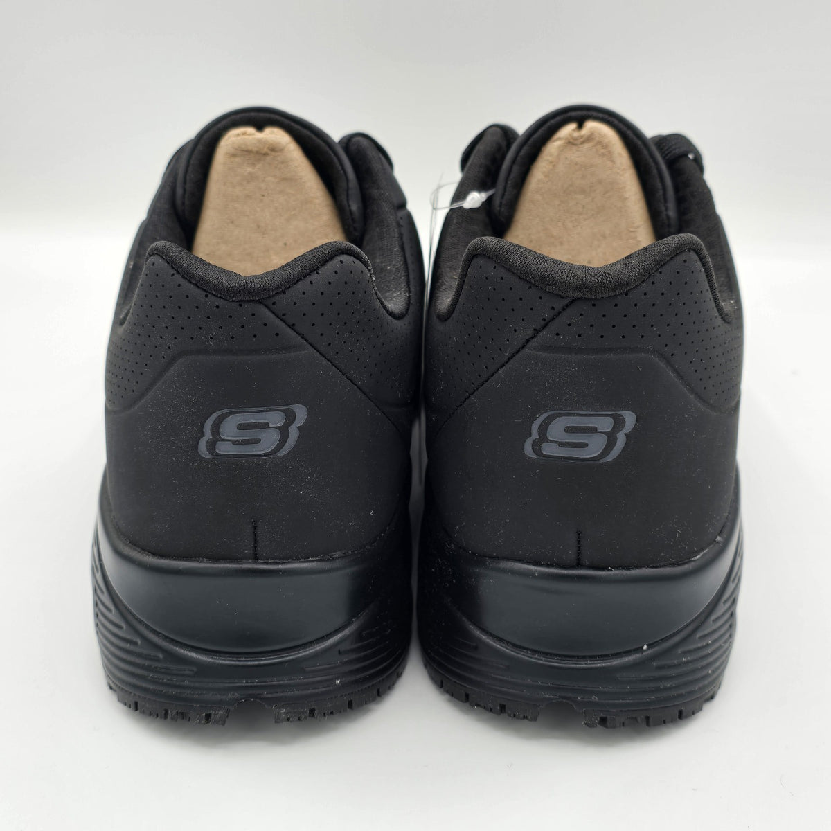 Skechers Work Relaxed Fit Uno SR Sutal Men's Black Slip-Resistant Shoes 9.5/10