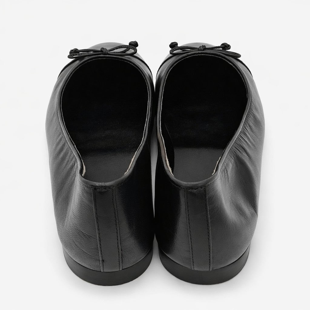 Tory Burch Cap-Toe Ballet Flats Women's Leather Designer Slip-On 10043314 Sz 11