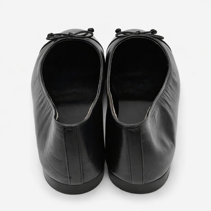 Tory Burch Cap-Toe Ballet Flats Women's Leather Designer Slip-On 10043314 Sz 11