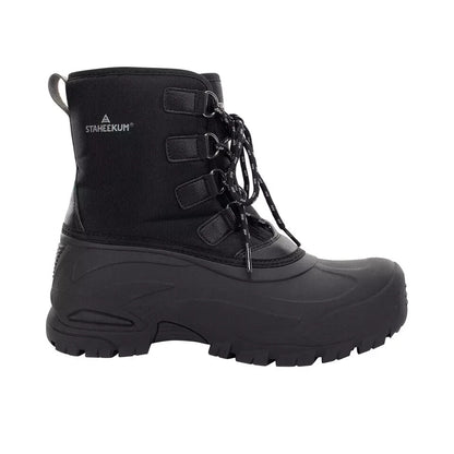 Staheekum Men's Snow Boot Cold Rated -20 Waterproof Shell Outsole Black/Brown