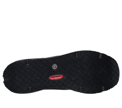 Skechers Work Relaxed Fit Uno SR Sutal Men's Black Slip-Resistant Shoes 9.5/10