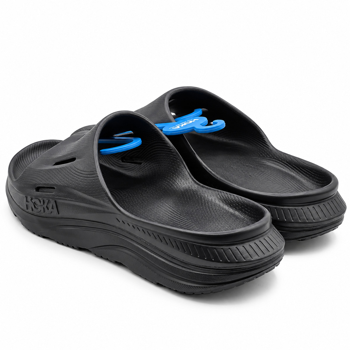 HOKA Ora Recovery Slide 3 Mens 13 Womens 15 Black Comfort Sandals 1135061 BBLC