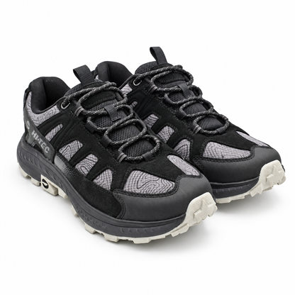 Hi-Tec Men's Hiking Trail Shoes Black Castle Rock Outdoor Walking Sneakers 9