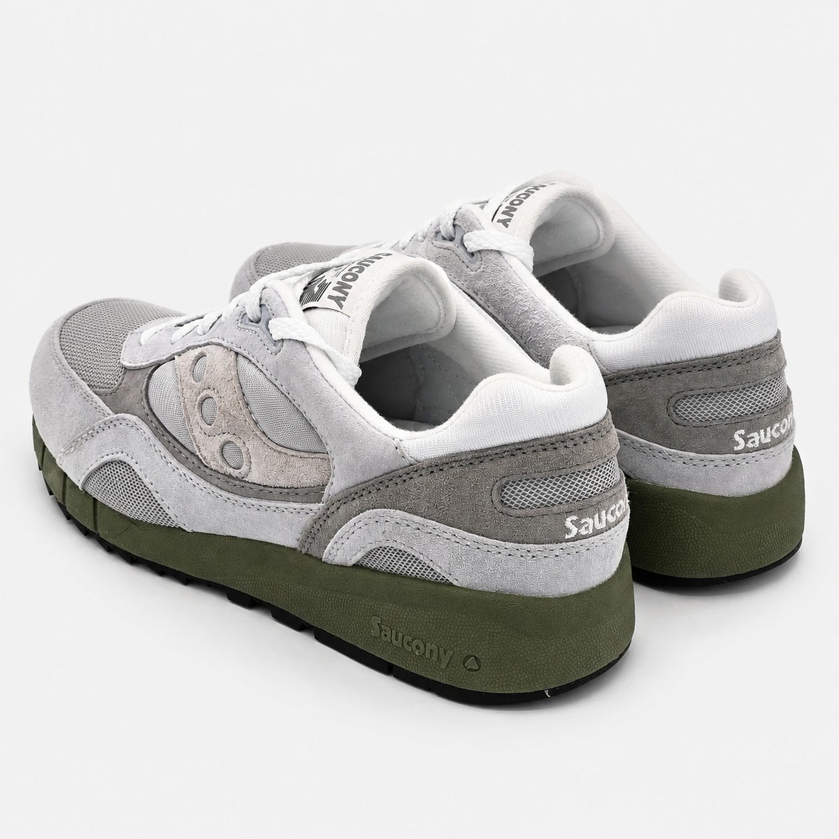 Saucony Shadow 6000 Grey Green Men's 10.5 Women's 12 Suede Sneakers S70441-81