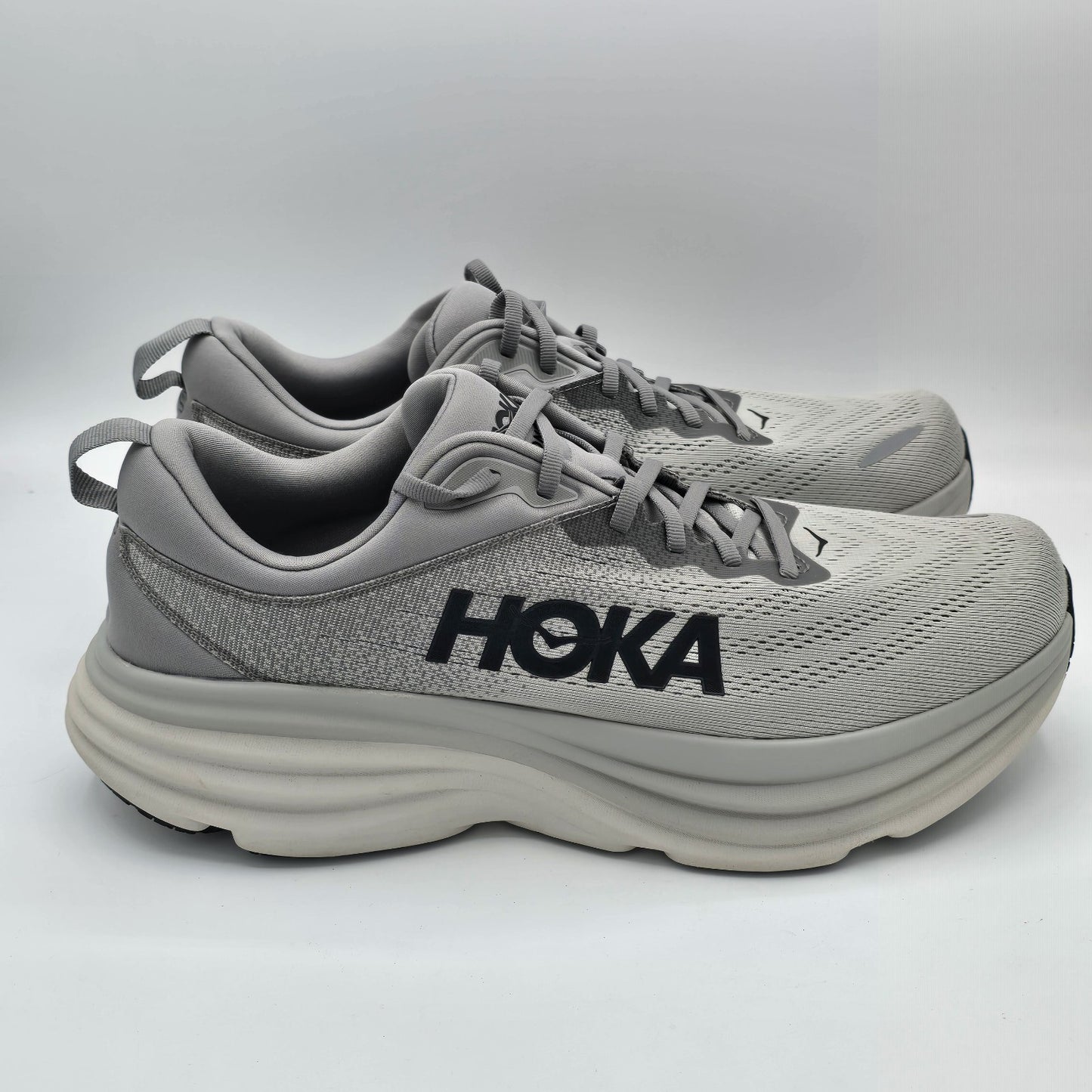 HOKA Bondi 8 Sharkskin Harbor Mist 1123202-SHMS Men's Running Shoes 12.5D