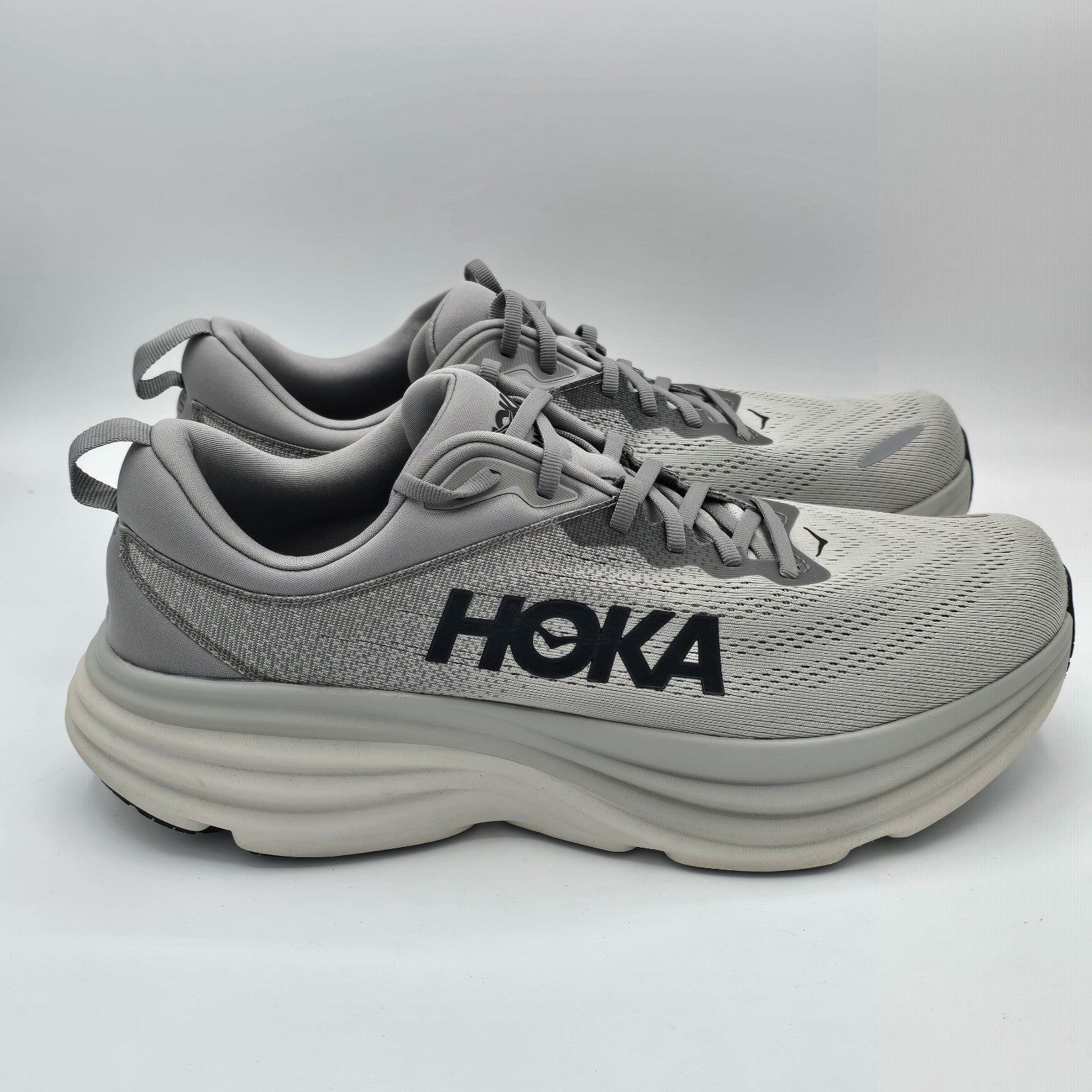 HOKA Bondi 8 Sharkskin Harbor Mist 1123202-SHMS Men's Running Shoes 12.5D