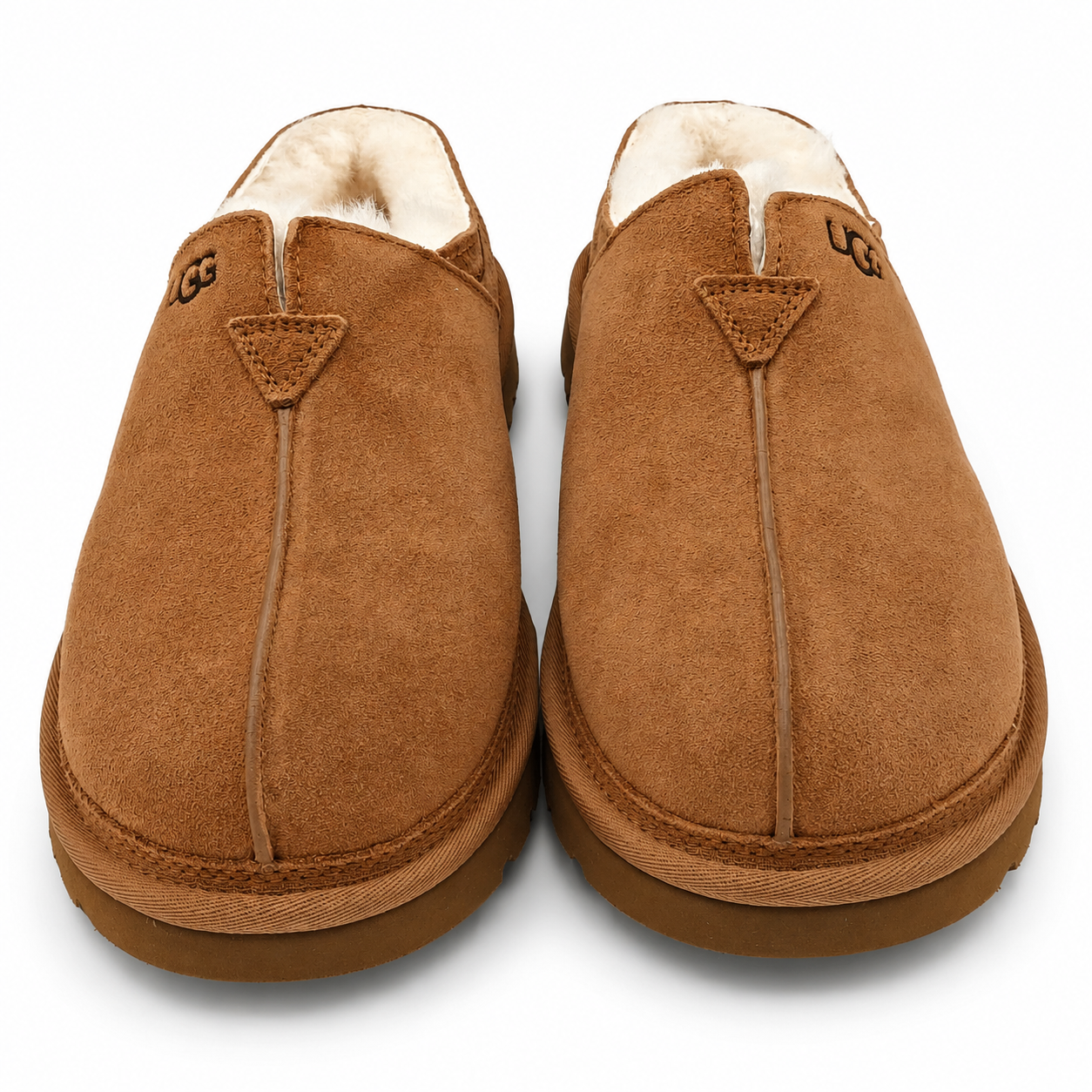 UGG Neuman Slippers Men's Sheepskin Suede Chestnut 1113631-CHE Size 12