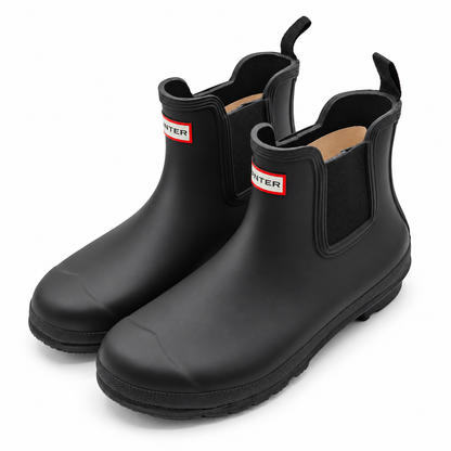 Hunter Original Chelsea Boots Womens 11 Black Waterproof Rubber WFS2078RMA Matte